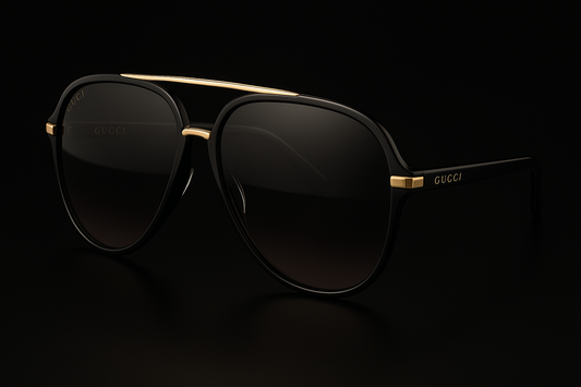 gucci sunglasses with black background